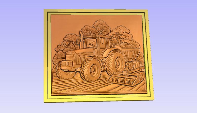 HARVERSTER TRACTOR WITH FRAME