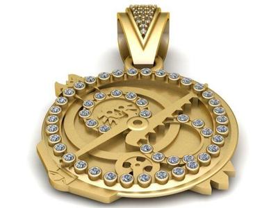 San Judas PANDANT 3D PRINTABLE MODAL