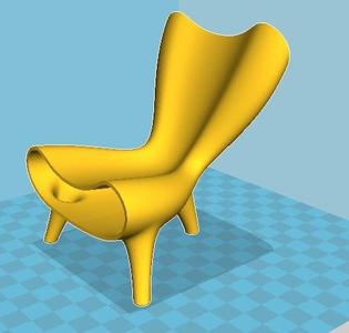 Marc Newson Blue Chair