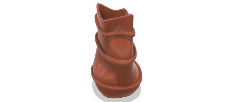 country style vase cup vessel v309 for 3d-print or cnc
