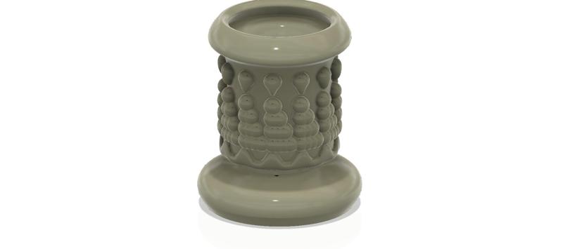 King style vase cup vessel v305 for 3d-print or cnc
