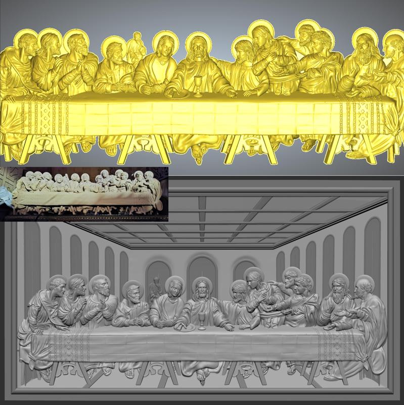 Jesus supper Eucharist-pendant icon