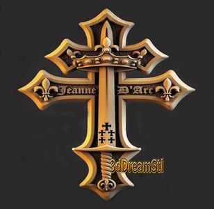 Cross of Lorraine  STL model, CNC router engraver, artcam, Aspire, cnc files, wood, art, wall decor, CNC