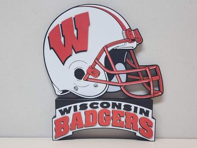 Wisconson Badgers Wall or Desk Display