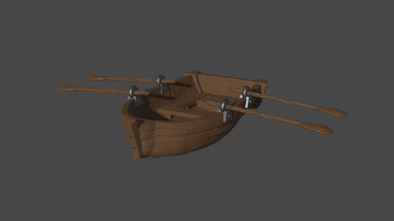 Row Boat w/ oars