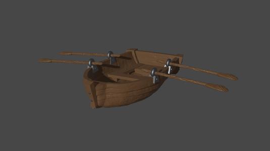 Row Boat w/ oars