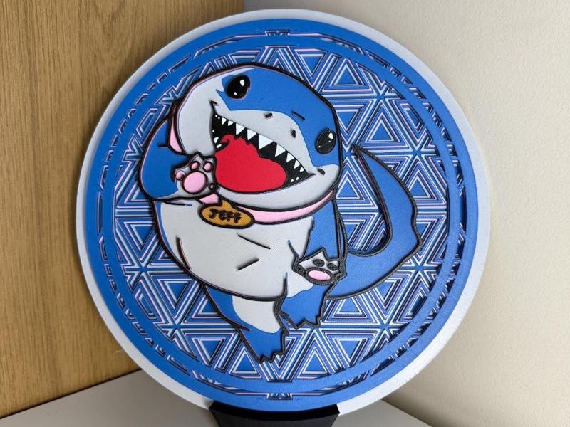 Jeff the Land Shark Mosaic (7 Colours)