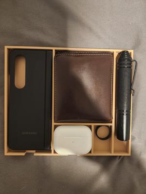 Samsung Z Fold 4 Phone Tray + Airpods Pro