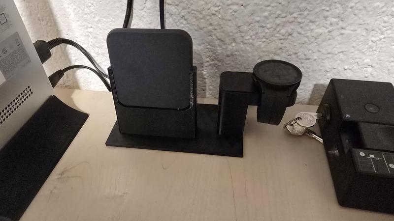 Samsung stand for wireless charging of watches and mobile phones