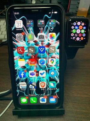 Wireless iPhone and iWatch Charging Stand