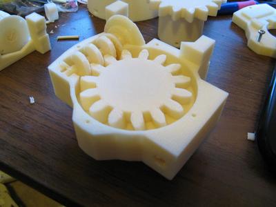 Alternative gear and worm gear for Inmoov Robot shoulder