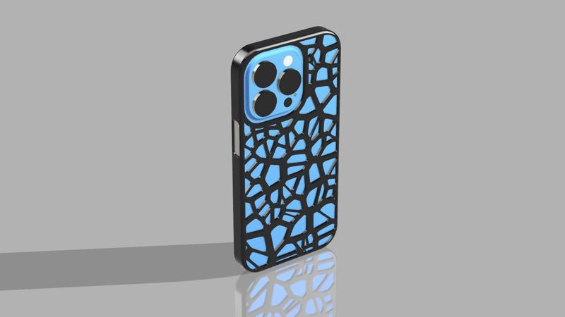 I phone 14 pro voronoi phone case(two designs)
