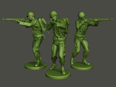 American soldier ww2 Shoot Stand A1