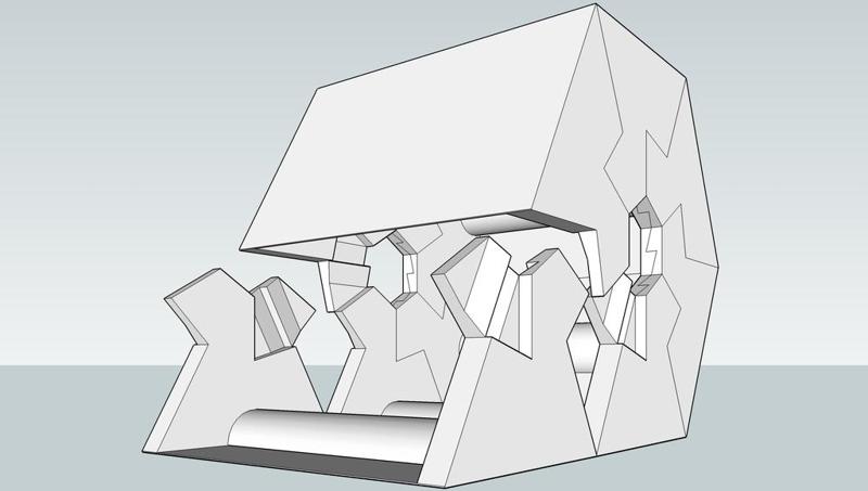 Lock-Tab FlatRoll, Hexagonal Column