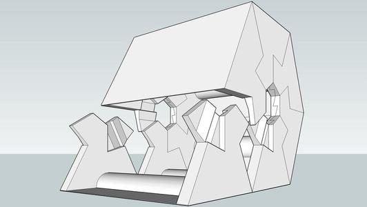 Lock-Tab FlatRoll, Hexagonal Column