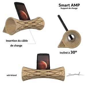 Passive Smartphone Amplifier Charging Station