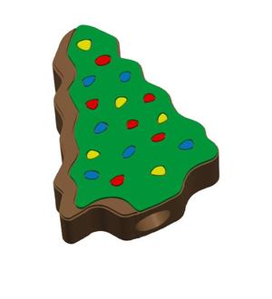 Christmas tree brownie straw topper 2 sizes 3MF File included