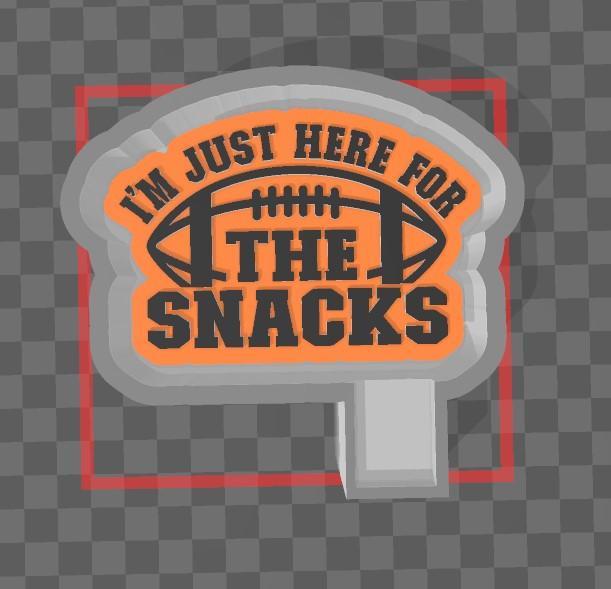 Here for the snacks football freshie mold