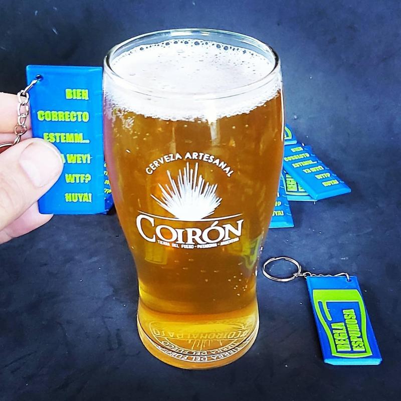 Foam measuring key ring