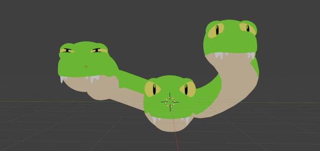 Three Headed Snake