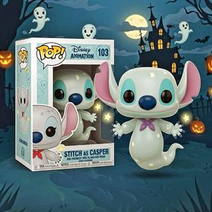 Stitch as Casper - Ghost Funko-Style 3D Model | Cute Halloween Figure