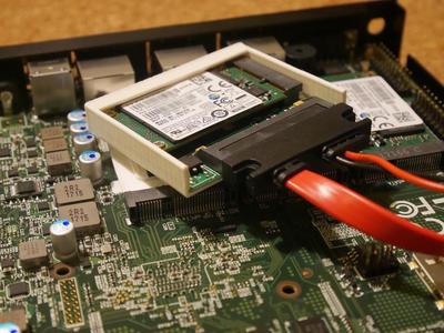 mSATA to SATA adapter enclosure for PC Engines APU/APU2