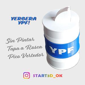 Yerbera Barrel YPF - Screw cap and pouring spout