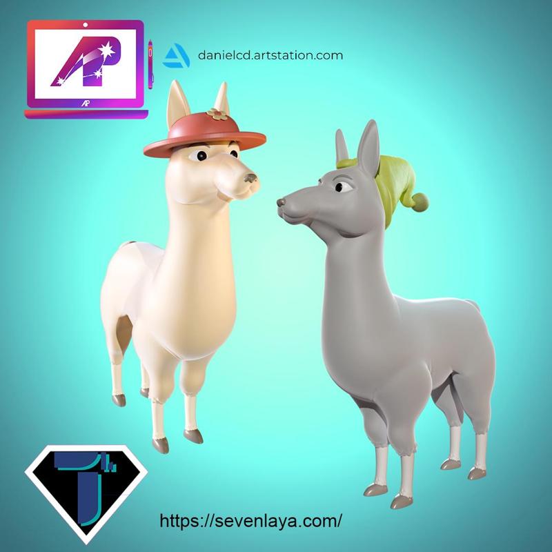 Llamas with Hats
