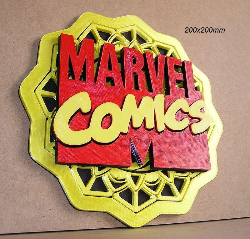 marvel, comics, with background design, heroes, movies, poster, sign, signboard, logo, logo, print3d