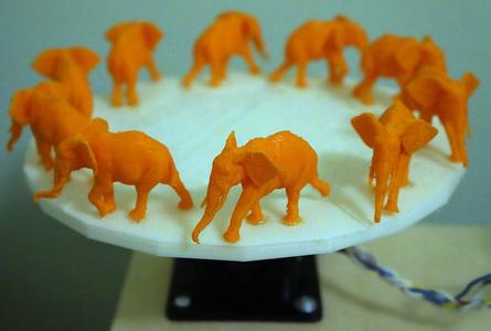 Walking Elephant 3D Zoetrope