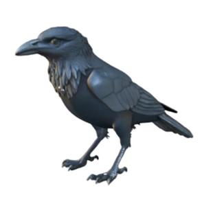Stylized 3D Raven