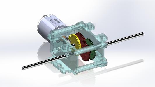 Gear motor Moulded block