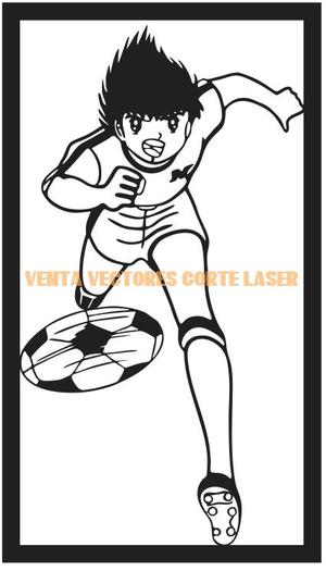CAPTAIN TSUBASA - TSUBASA WALL ART DECORATION - ANIME 3D PRINTING AND LASER CUTTING