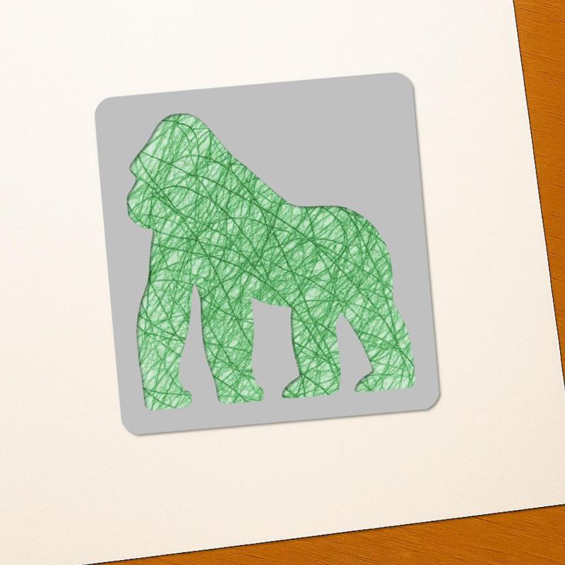 Gorilla Drawing Stencils – 3D Printable Tools for Artists