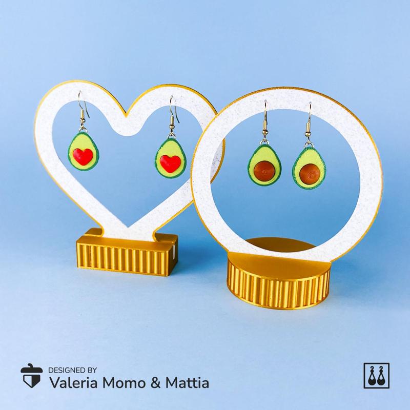 Avocado Earrings, Pit & Heart Earrings 🥑✨