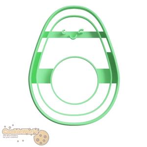 Avocado Cookie cutter & Stamp