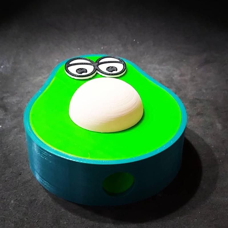 Avocado Themed Christmas Ornament