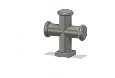 Cross bollard