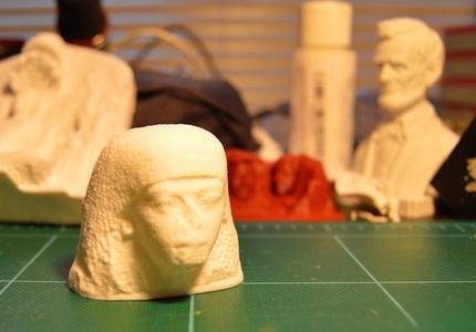 Statue head of a man