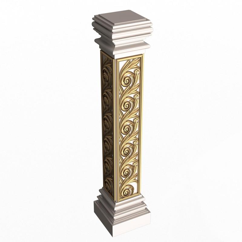 Stair Baluster 04 White