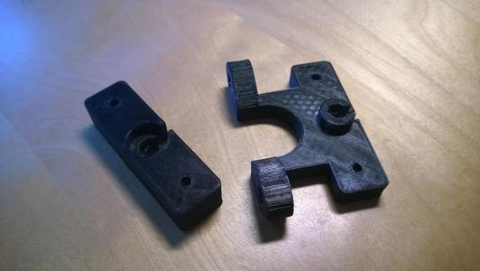 Wades Extruder and Hotend holder for Bowden conversion (Prusa i2)