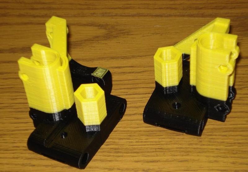 6mm Improved X ends for Prusa with clamped rods