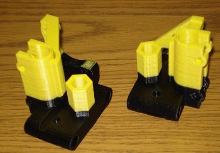 6mm Improved X ends for Prusa with clamped rods