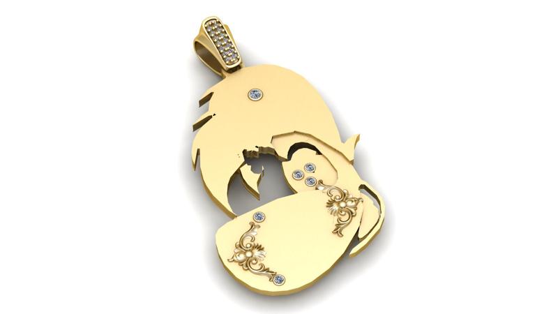 ParrotPendant   3D printable model