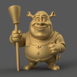 Fun Shrek 3D STL File for Unique Home Decor
