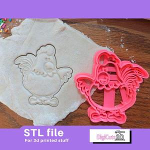 Chicken Farm STL File - Animals of the Farm Cookie Cutter