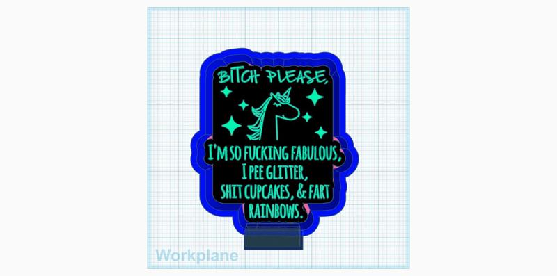 Bitch please fart glitter