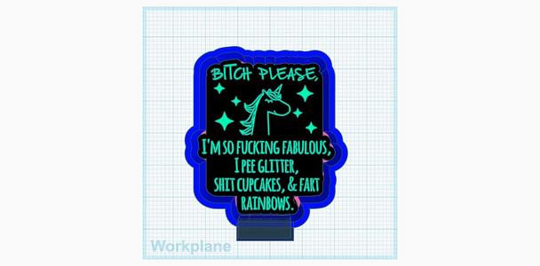 Bitch please fart glitter