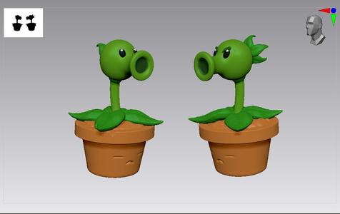 Plant vs Zombie - Peashooter & Repeater