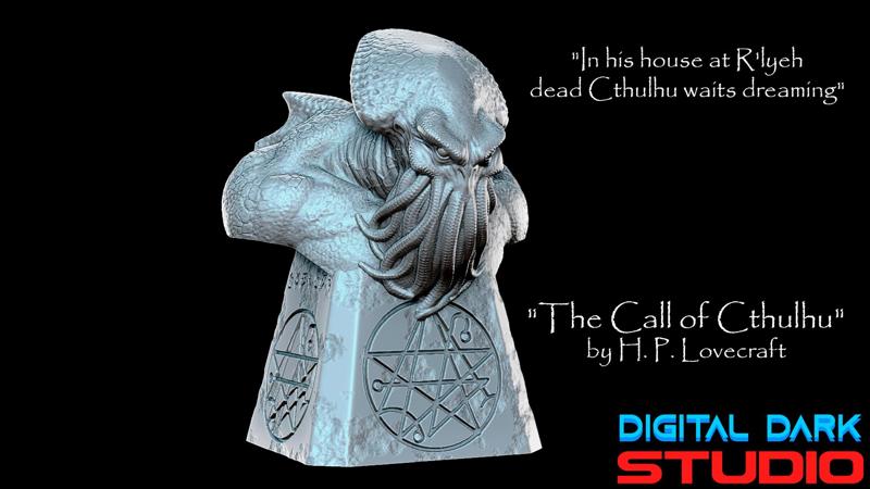 Cthulhu The Great Old One Bust - Lovecraft